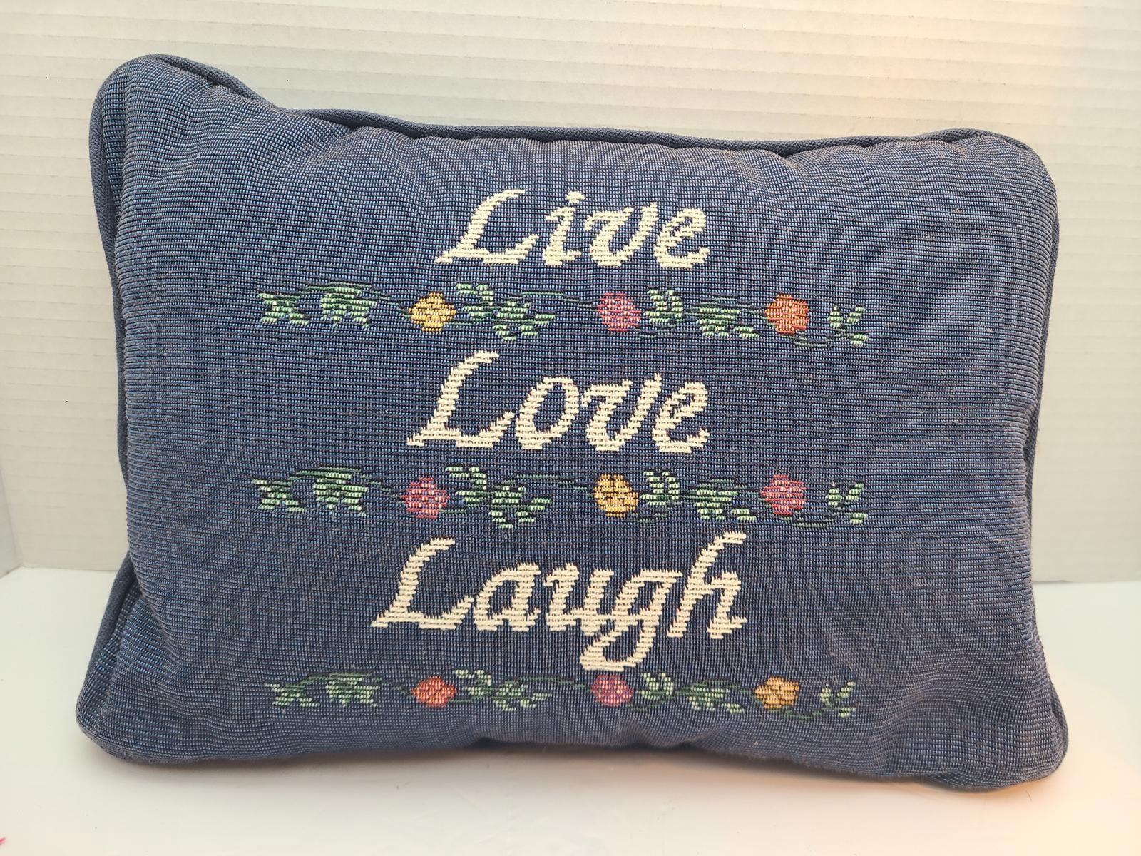 Asleep Home Fashions Vintage Machine Embroidered 9×12 Inch Throw Pillow USA Made