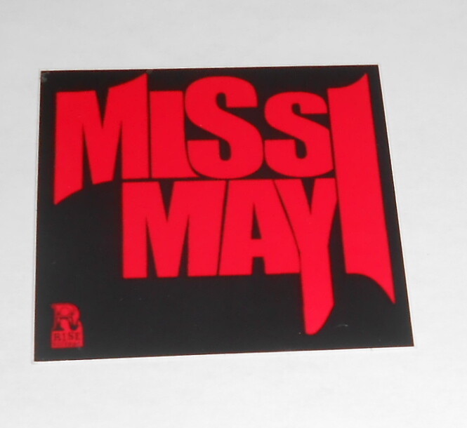 Miss May I Sticker Original Promo (rectangle) 3×3 Rise Records RARE