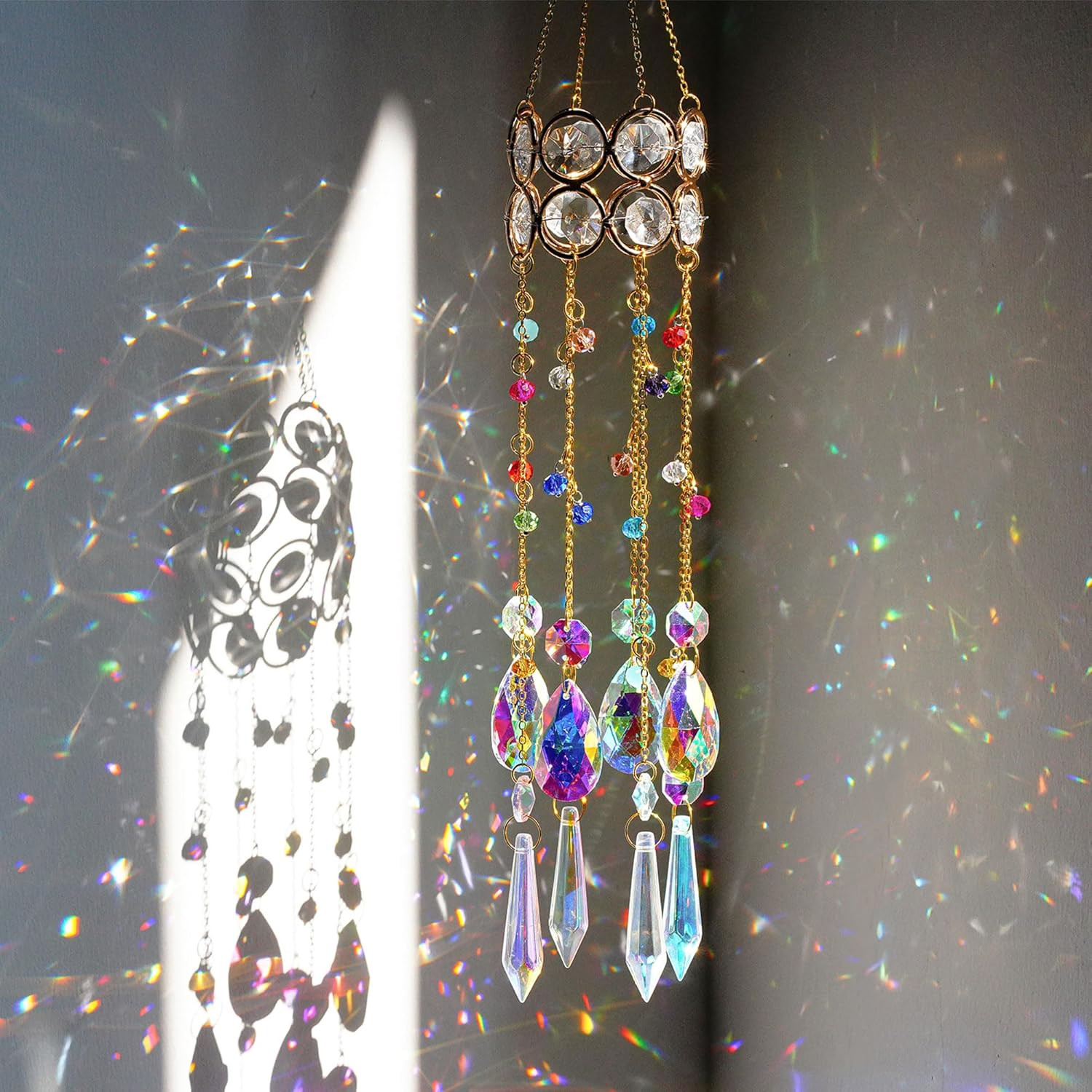 HDCRYSTALGIFTS 14.5 » Length Crystal Suncatchers, Hanging Crystals Sun Catcher w