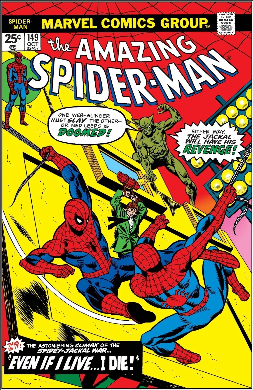 AMAZING SPIDER-MAN #149 COMIC BOOK COVER Poster print 11&Prime;x17&Prime; inches