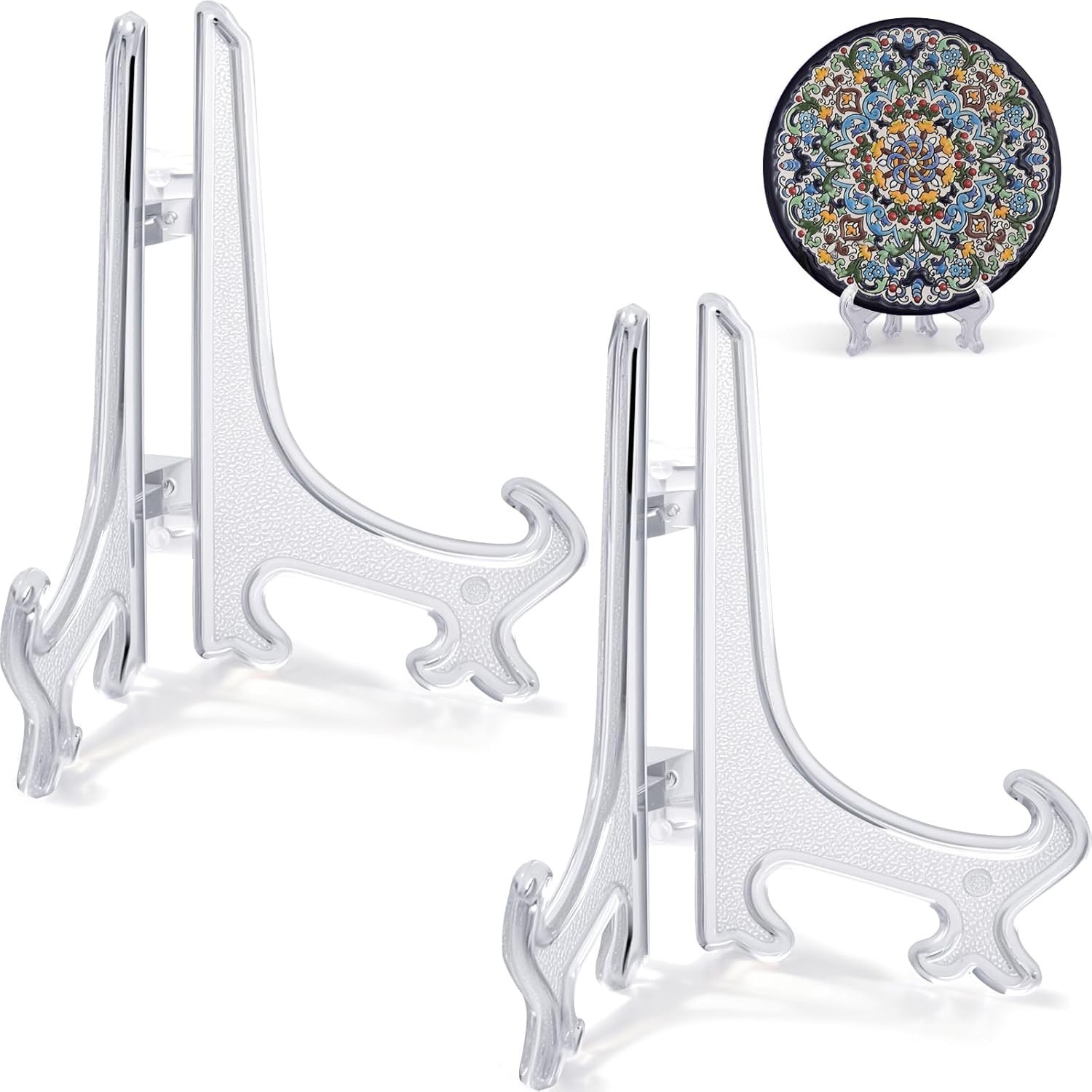 2pcs Small Clear Acrylic Plate Stands for Display 3 Inch Acrylic Easel Stand …