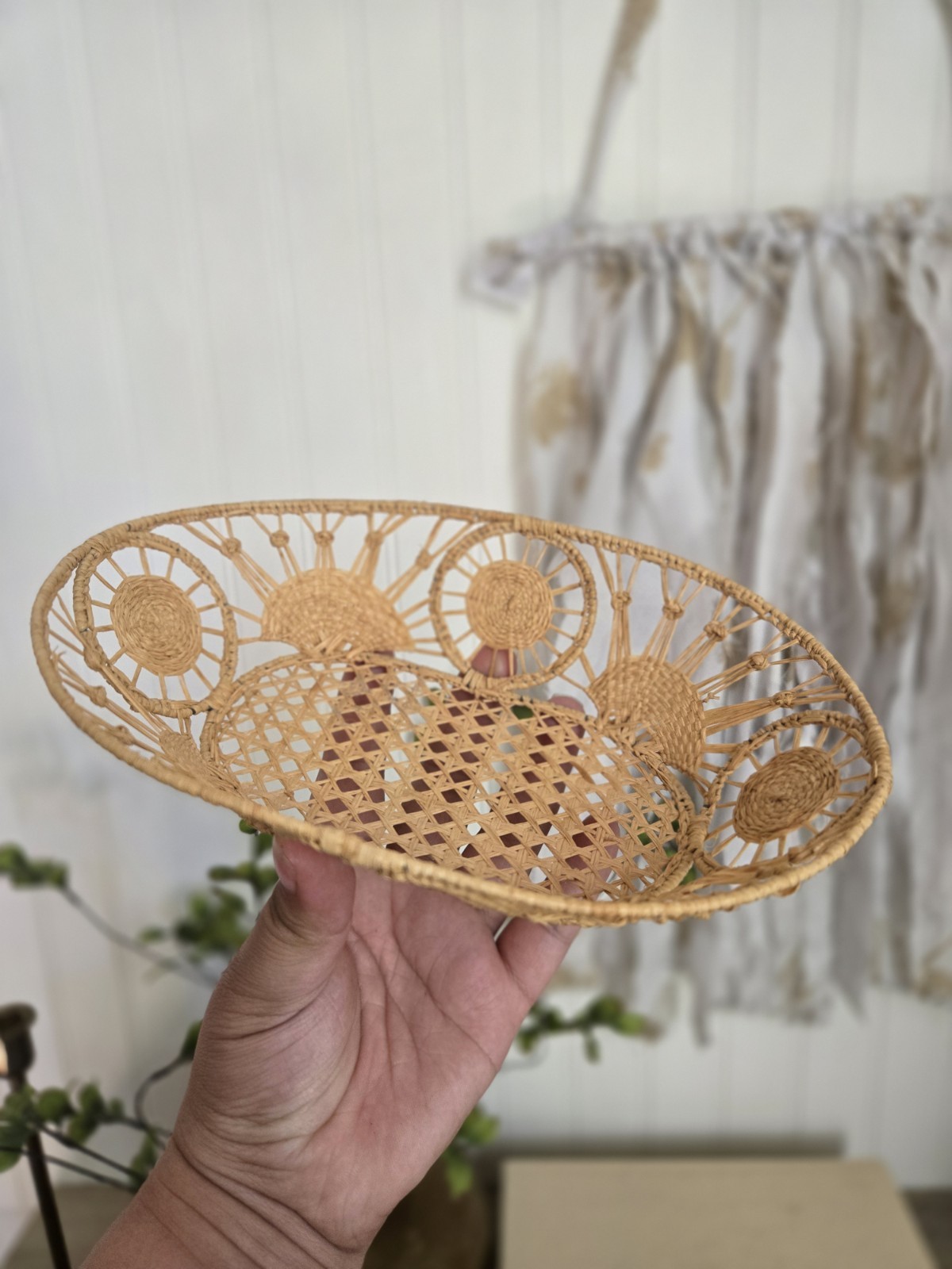 Raffia Oval Basket