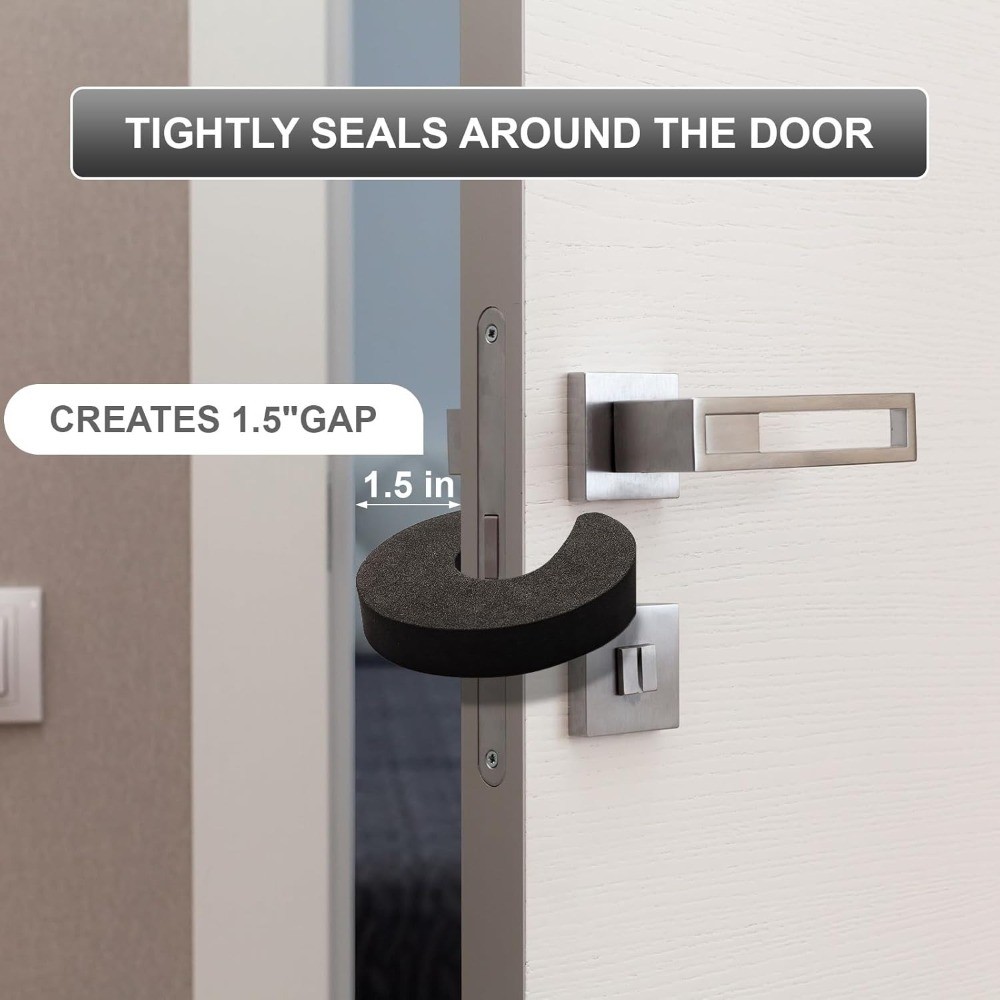 Multifunctional 8-Pack Door Stopper Pinch Guard, Child Pet Safety Foam Bumper to