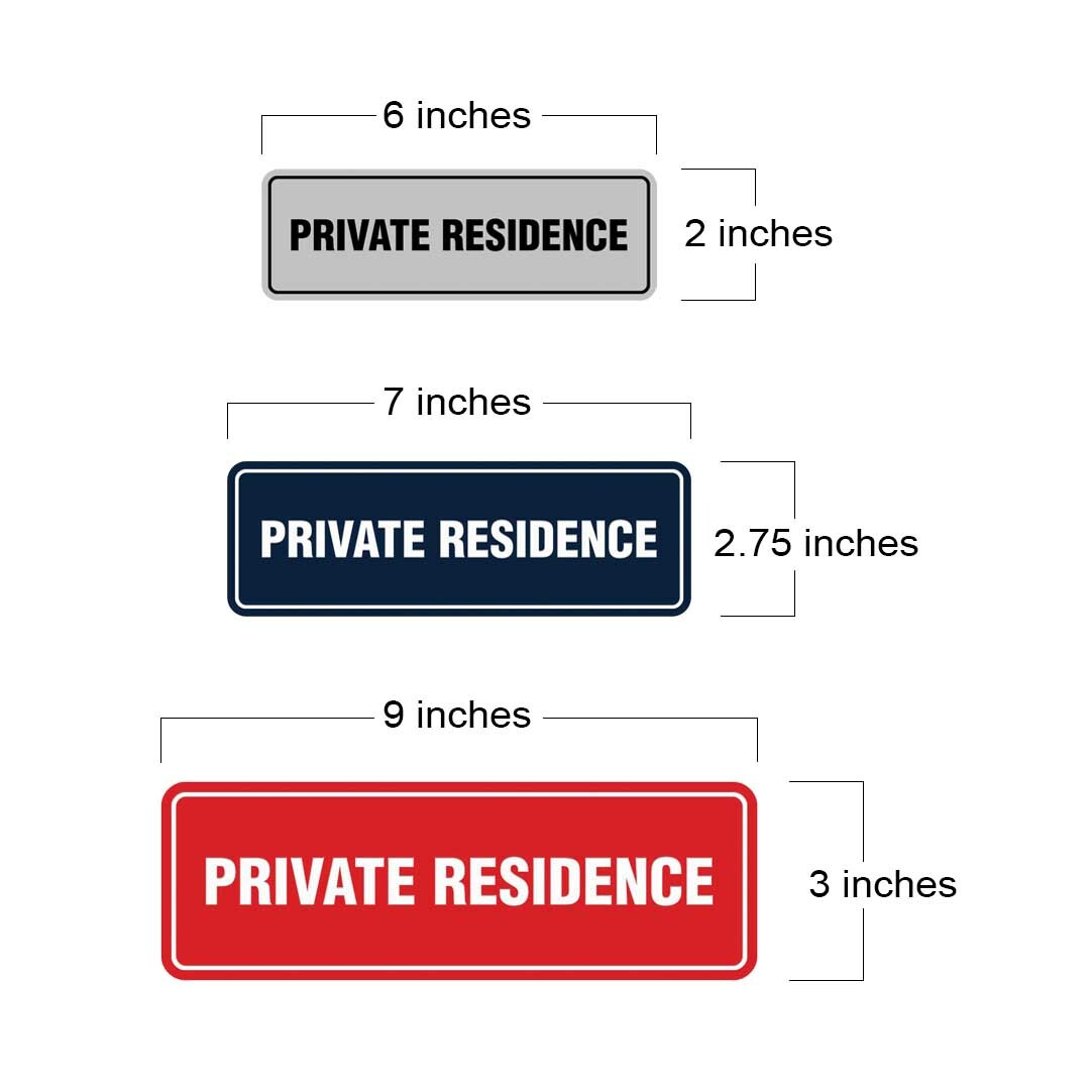 Signs ByLita Standard Private Residence Sign