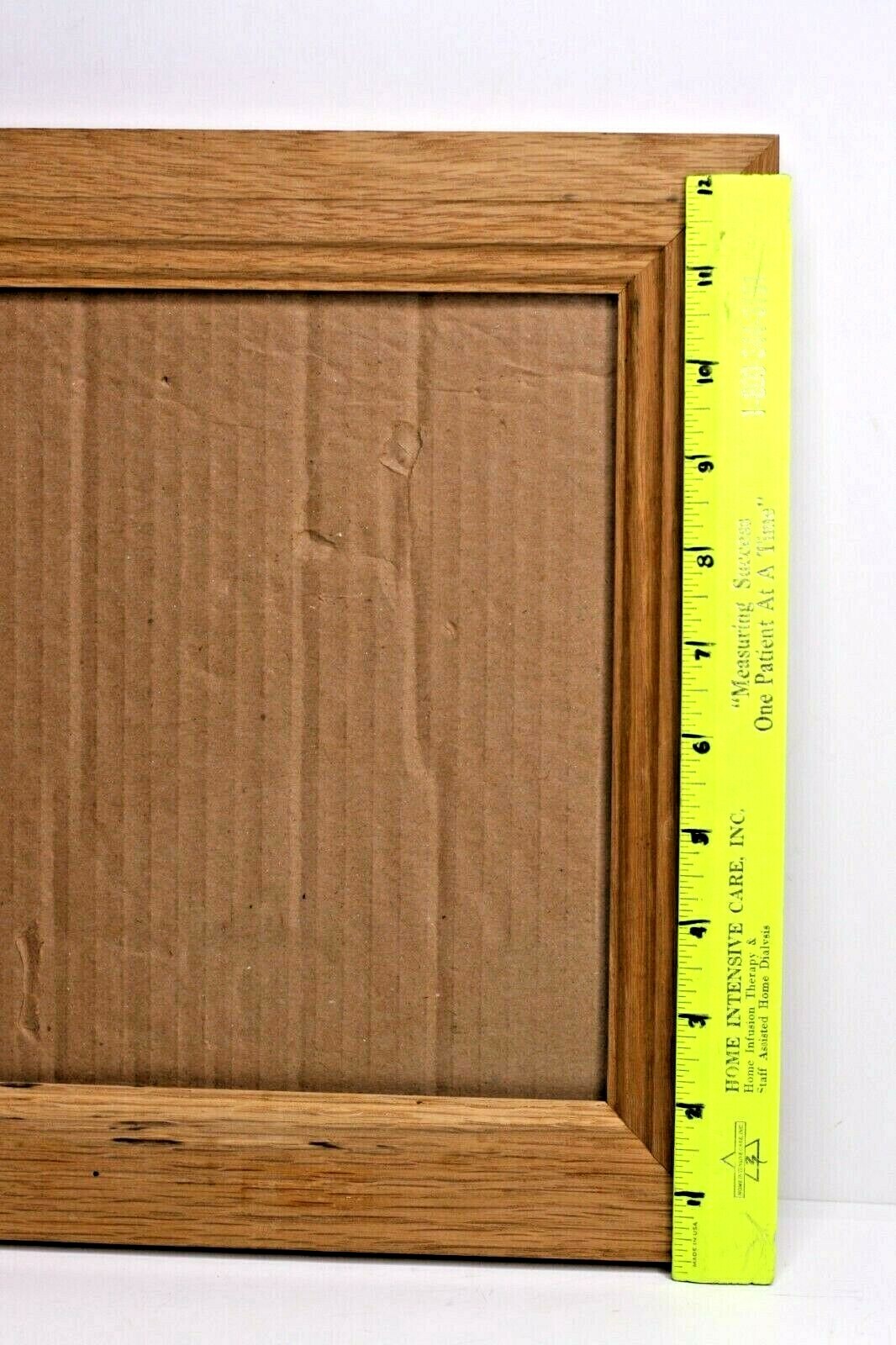 Lot of 2 Oak Solid Wood Picture Frame 7 x 9 Photo