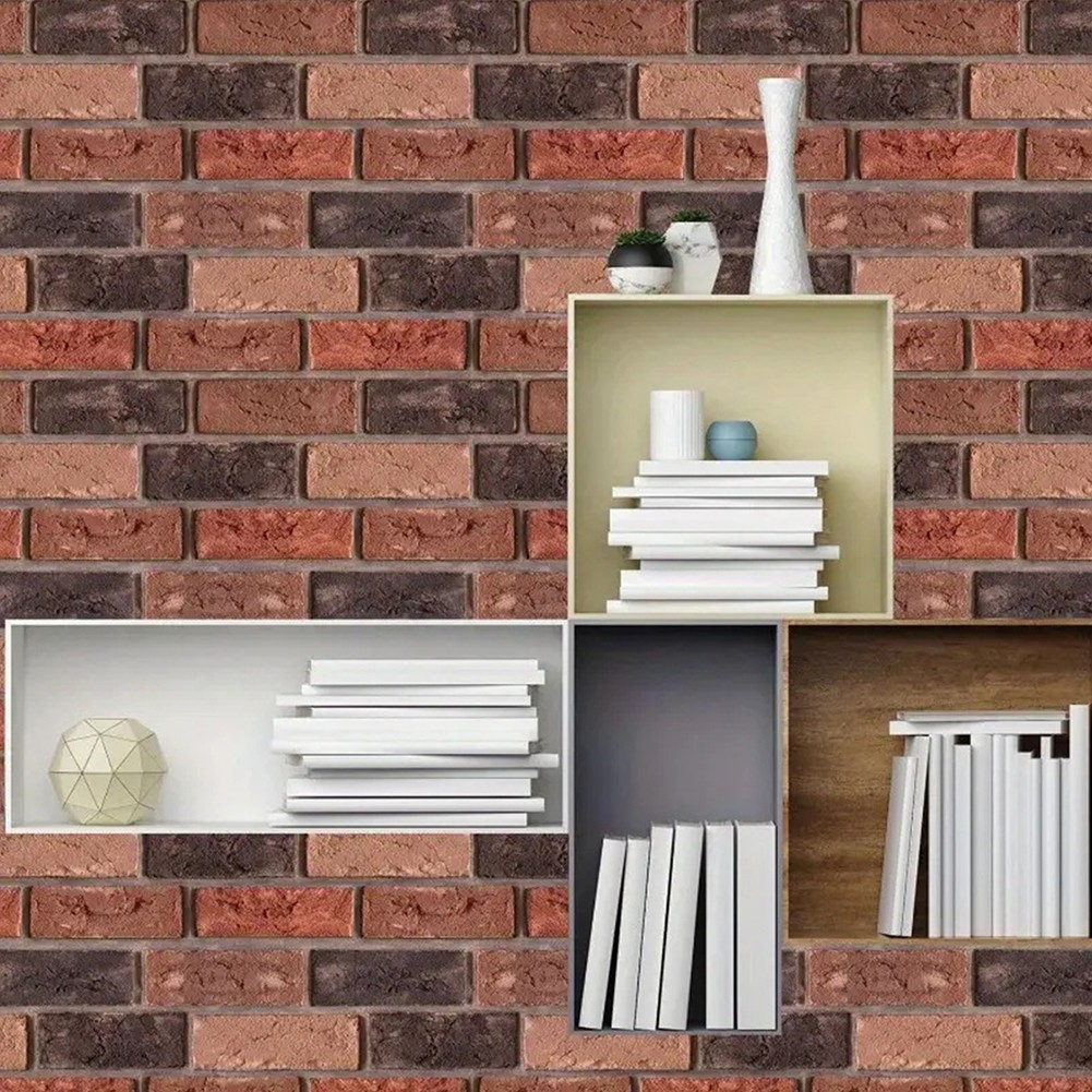 10-100X 3D Tile Brick Wall Sticker Wallpaper Self-adhesive Waterproof Foam Panel