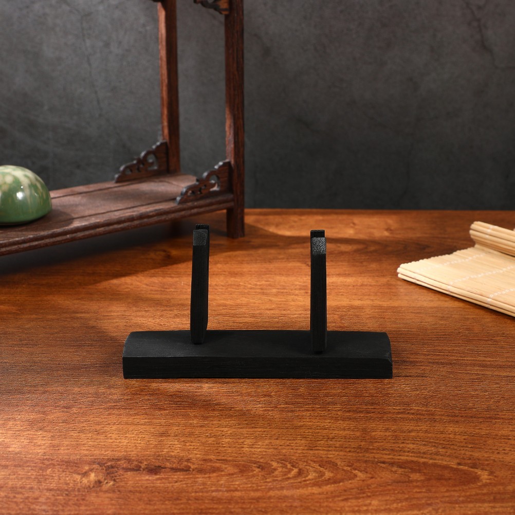 Wooden Fan Display Stand Bracket Handheld Foldable Folding Japanese Holder
