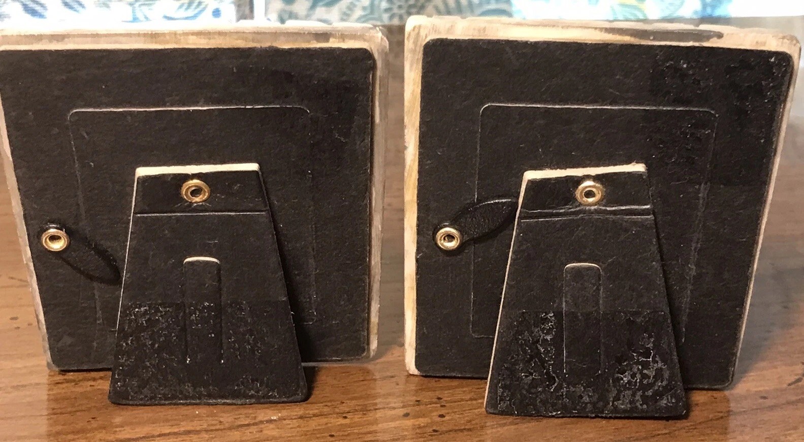 Picture Frames 1.5” x 1” Tile-like Set Of 2 Miniature Vintage