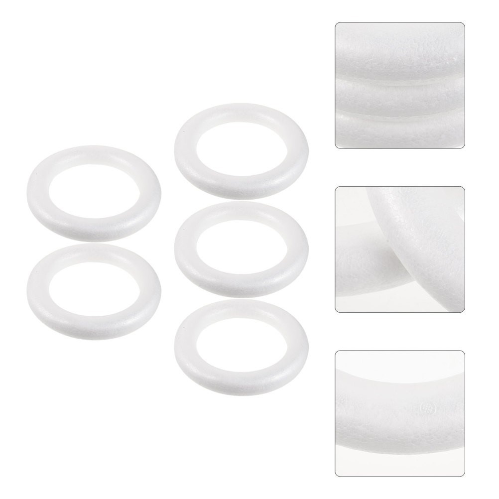 Donut Decorations for All Ages Foam Craft Ring 5Pcs 9.8×1.5In