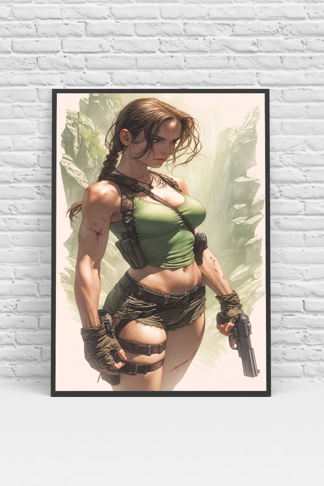Sexy Lara Croft Tomb Raider Game Art Poster Print – No Frame