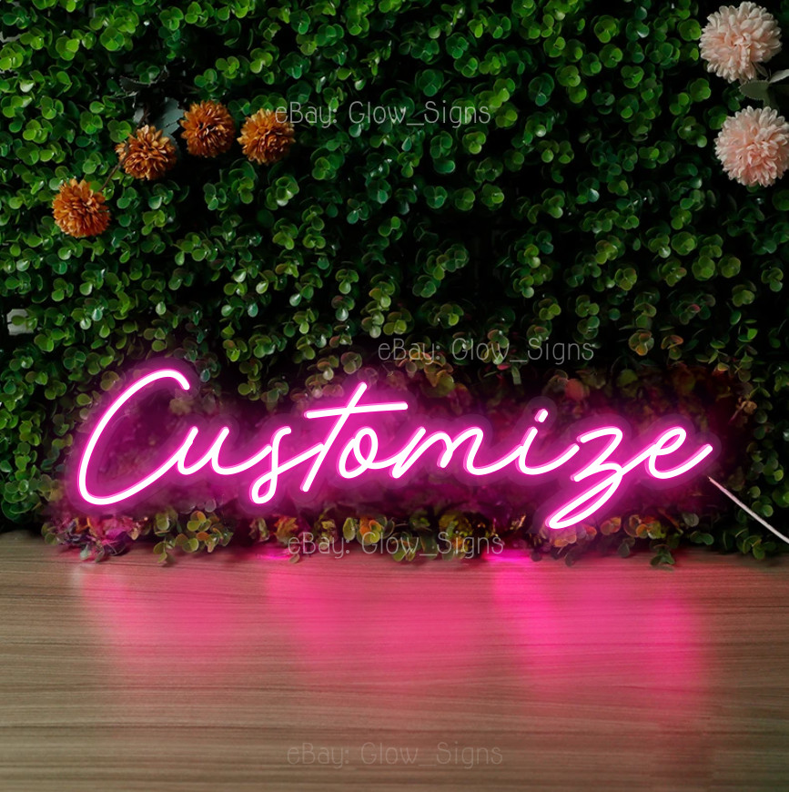 Custom Neon Sign Personalized Neon Name Sign Acrylic LED Night Light Wall Decor