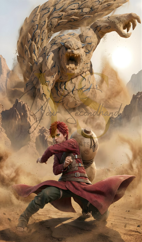 NARUTO Gaara poster print 8.5 »x14 » home decor glossy paper #1