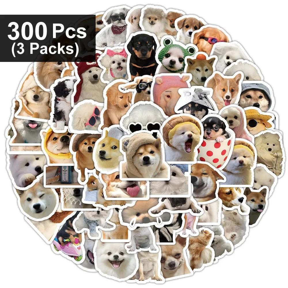 10/100/1000pcs Funny Dog Stickers Cartoon Cute Decals Toy Guitar Phone Bicycle L