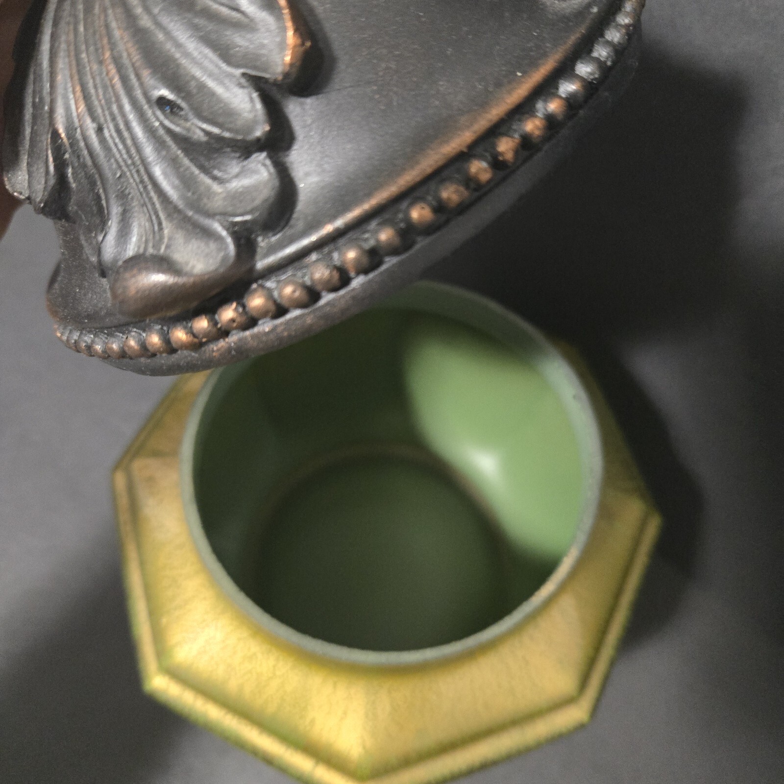 Ornate Ceramic Glass 9&Prime; Vase Jar With Lid Decorative Home Decor Hobby Lobby