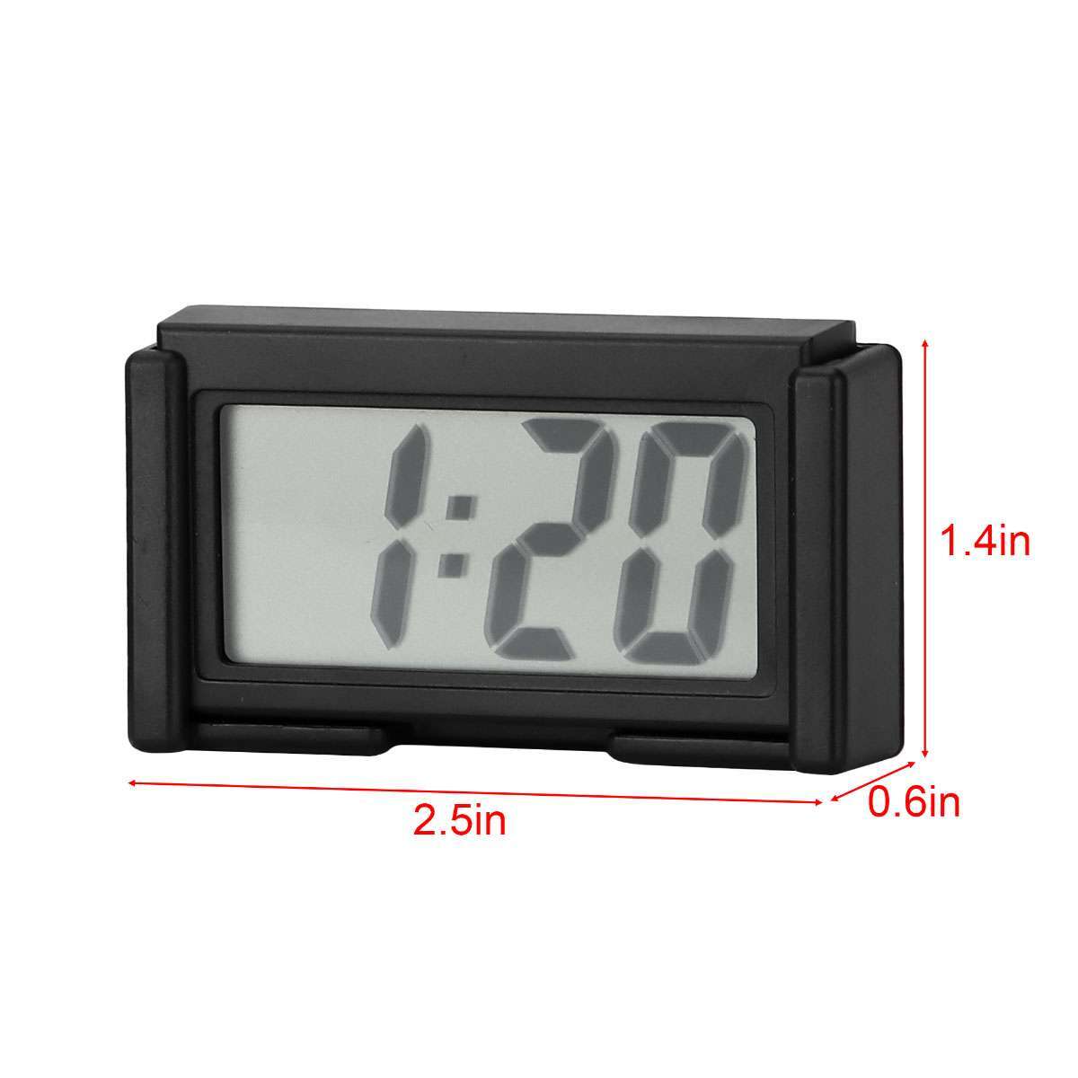 Car Dashboard Digital Clock – Small LED Clocks Vehicle Adhesive Mini Time Clock