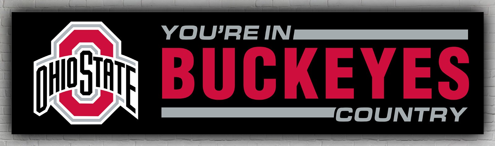 Ohio Football Team Memorable Banner 2x8ft 60x240c Buckeyes Country Good Banner