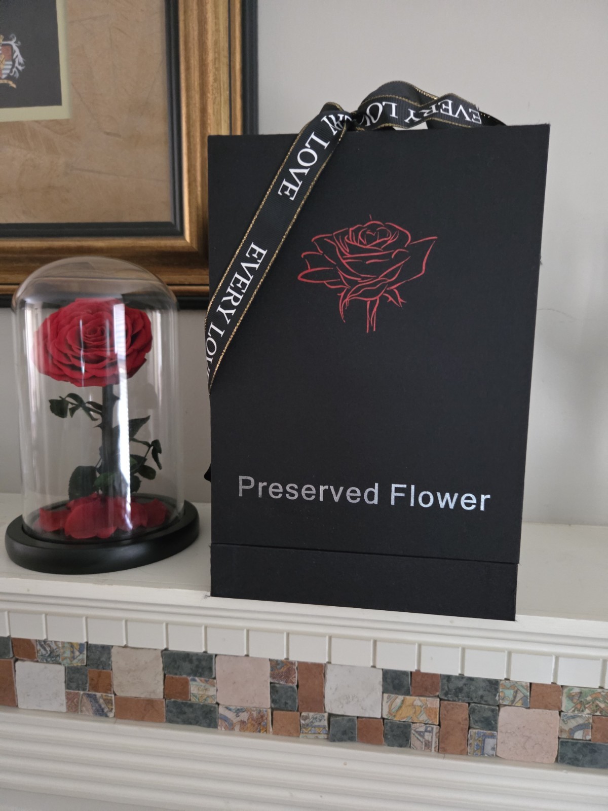 Forever Preserved Rose – Eternal in Dome-Box Mother Day Anniversary Romance Love