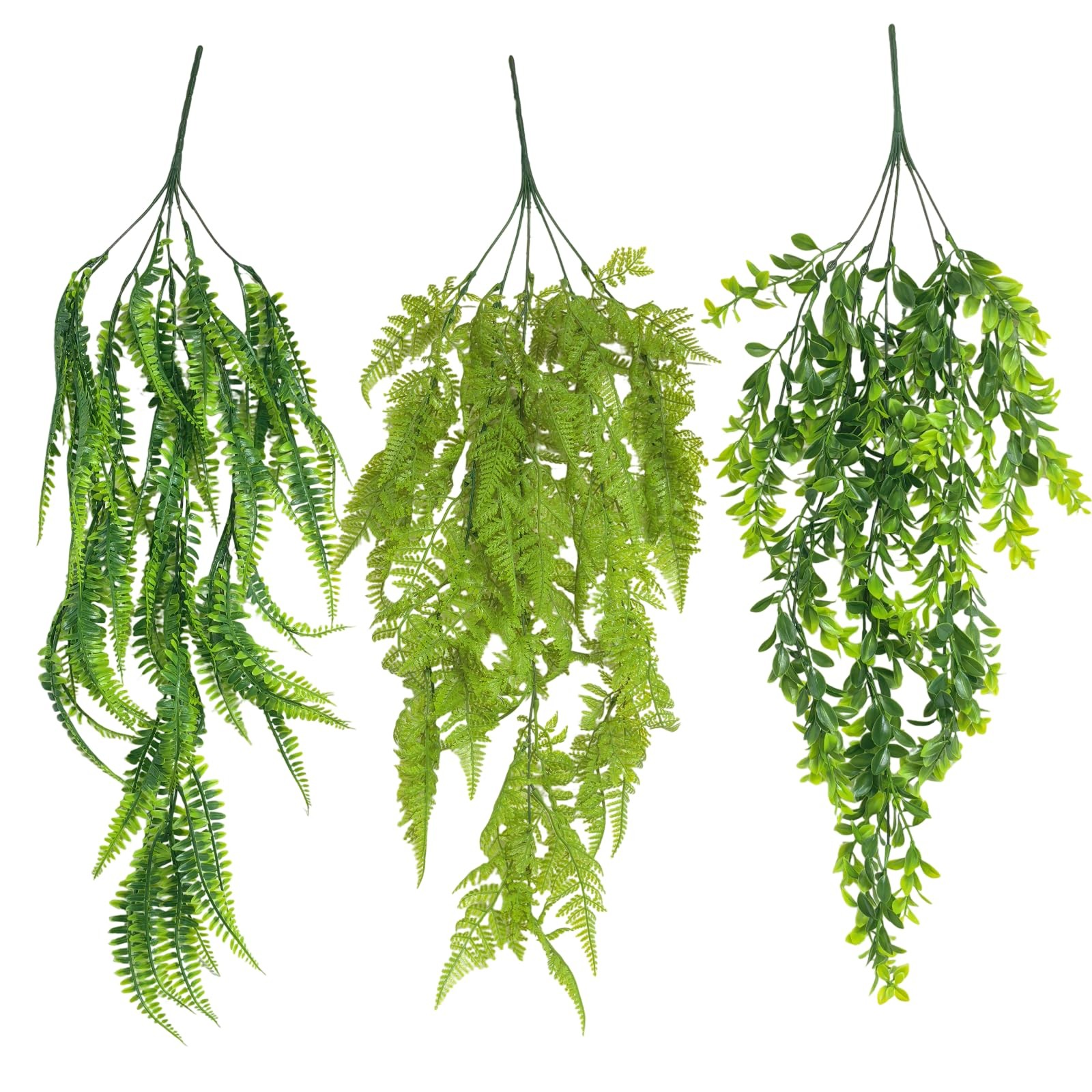Artificial Plant, 3pcs Set imitating Green wall Hanging, UV Resistant False F…