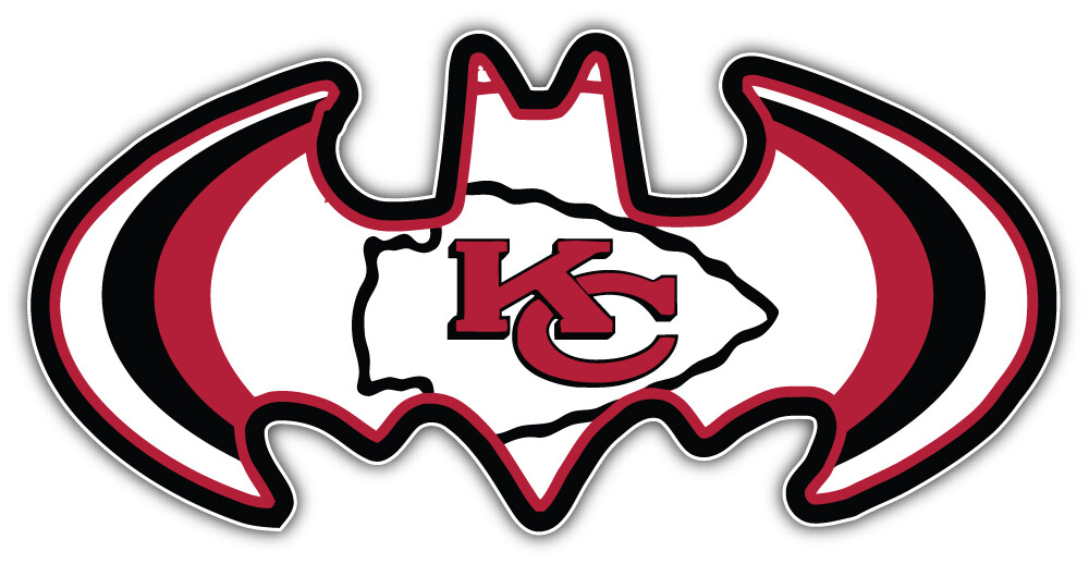 Kansas City Chiefs Batman NFL Sport Car Bumper Sticker Decal  »SIZES »