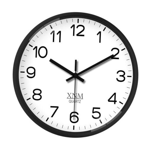 8 Inch Small Classic Wall Clock for Living Room Bedroom 8 Inch-1pcs White