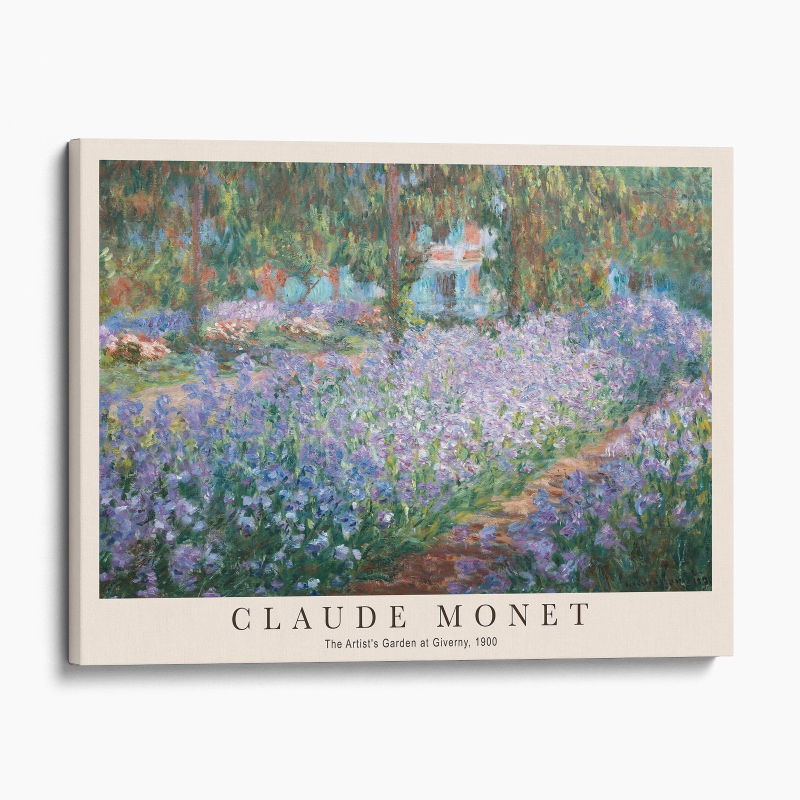 Claude Monet – The Artist&rsquo;s Garden at Giverny Landscapes Canvas Wall Art Print