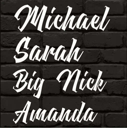 Custom Personalized Graffiti Tag Name Decal Sticker for Car Window Tumbler Wall