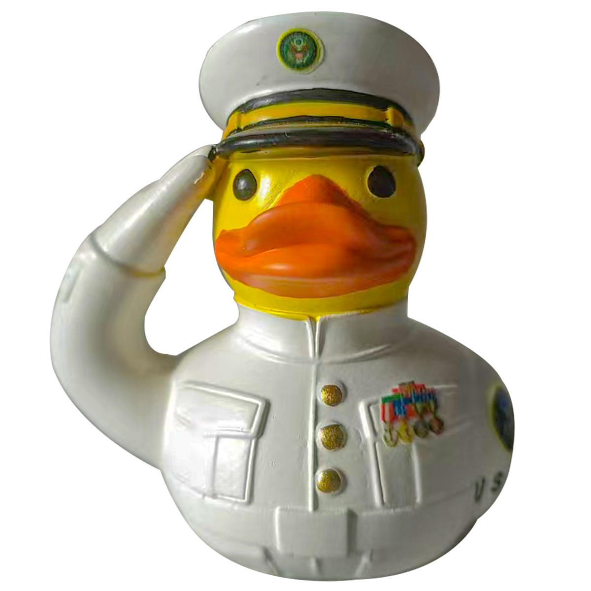 Unique Veteran Tribute Duck Army Military Uniform US Rubber Duck Army Figurine