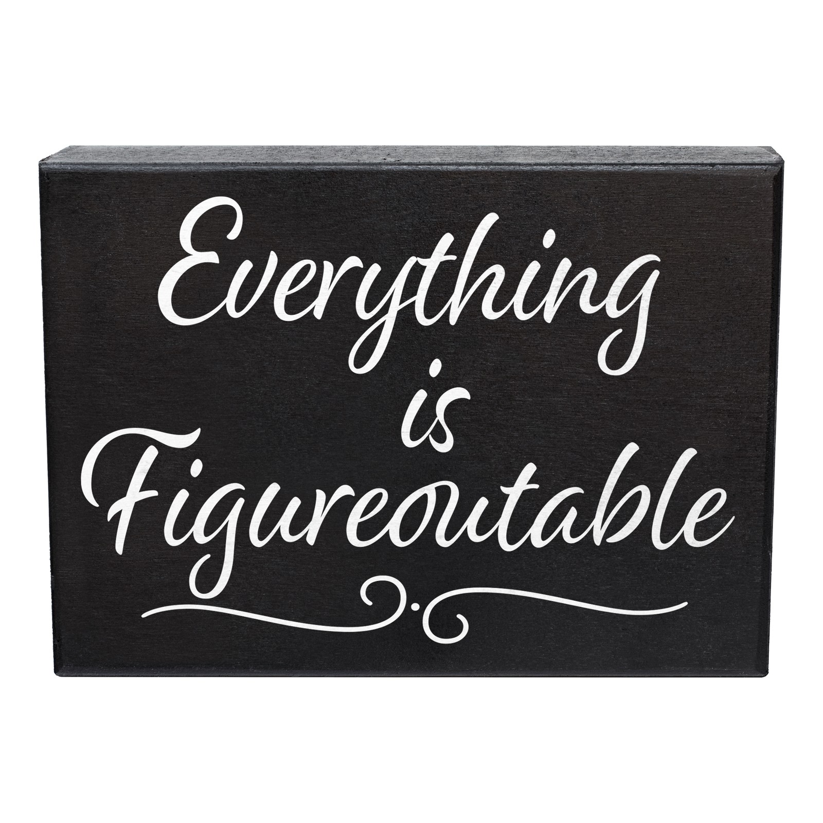 JennyGems Everything Is Figureoutable, Office Desk Decor, Gift for Coworker