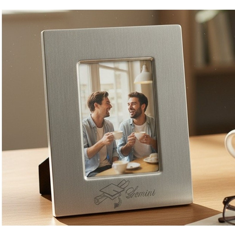 Graduation Senior Photo Album 3.5×5 Engraved Silver Plated IMC