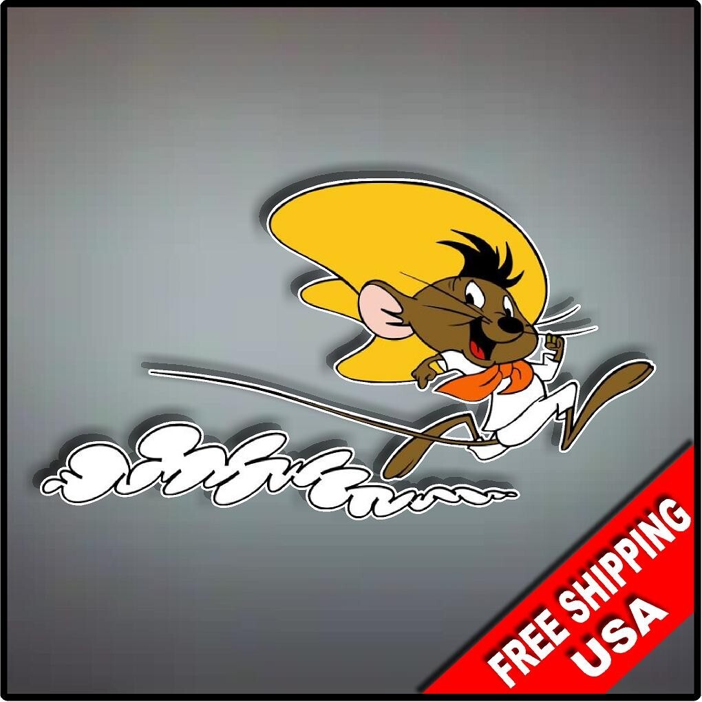 Speedy Gonzalez Vinyl Decal Sticker 7&Prime; x 4&Prime; Cartoon Nostalgic Looney Tunes