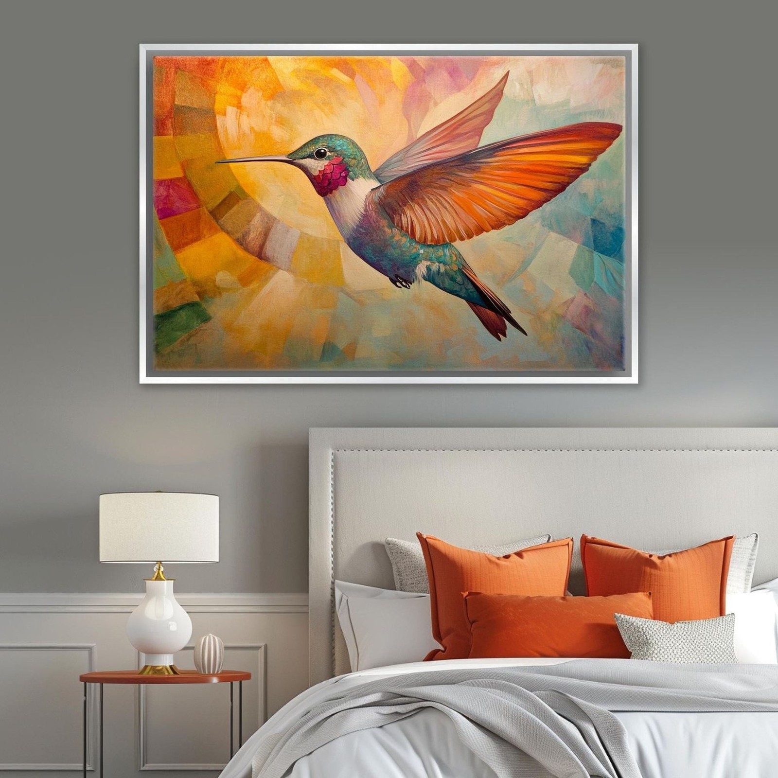 Hummingbird Canvas Print Extra Large Wall Decor Ready To Hang Living Room Decor