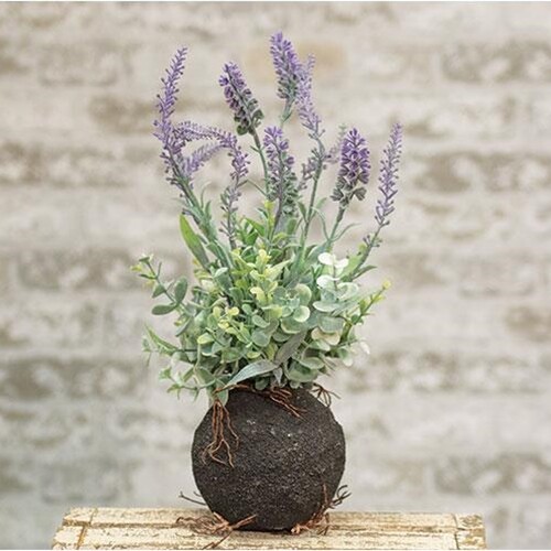 NEW LAVENDER Rooted Green Leaves Plastic Spring Summer 14&Prime; T x 4&Prime; W Crafts