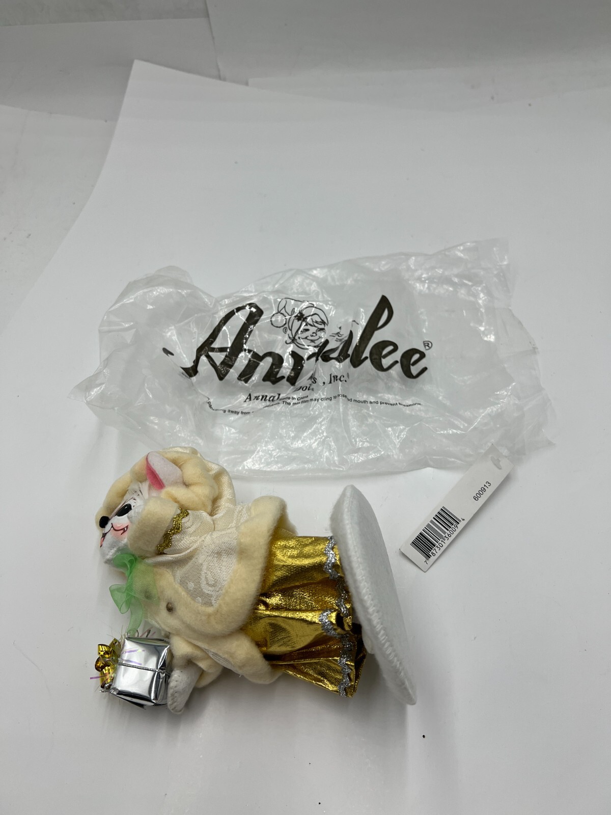 Annalee Elegant Mrs. Mouse Doll 6&Prime; for Christmas Decoration Ornament Gold