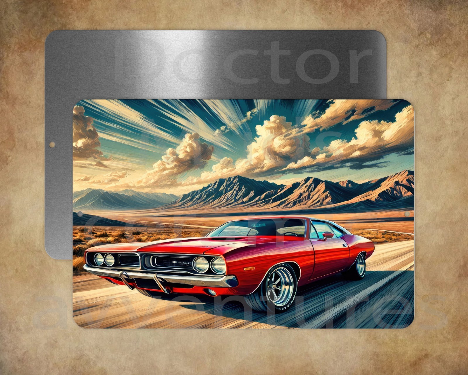 DODGE CHARGER MUSCLE CAR 8 x 12&Prime; metal sign Made in USA