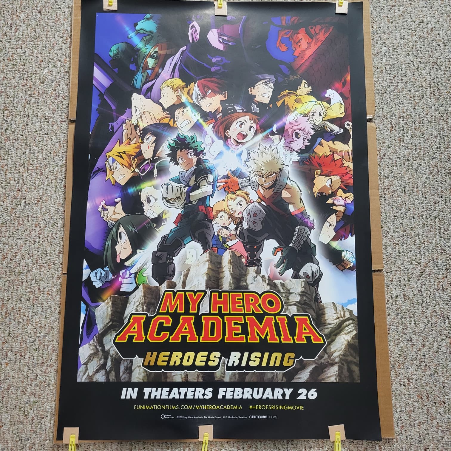 My Hero Academia Heroes Rising Anime Movie Poster / Print (Characters) 27×40