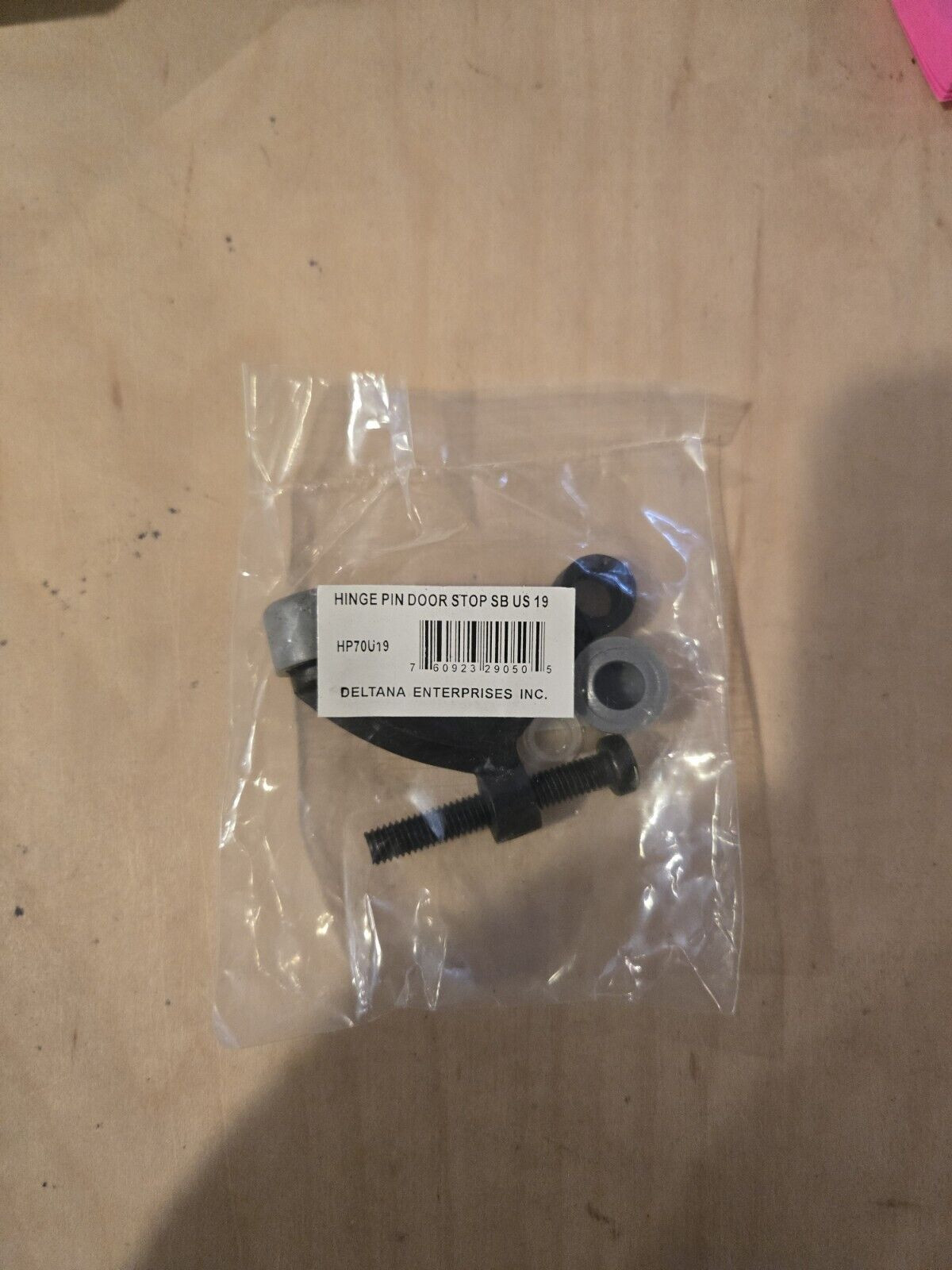 Deltana HP70 U19 Solid Brass 1-7/8 Inch Tall Adjustable Hinge Pin Black
