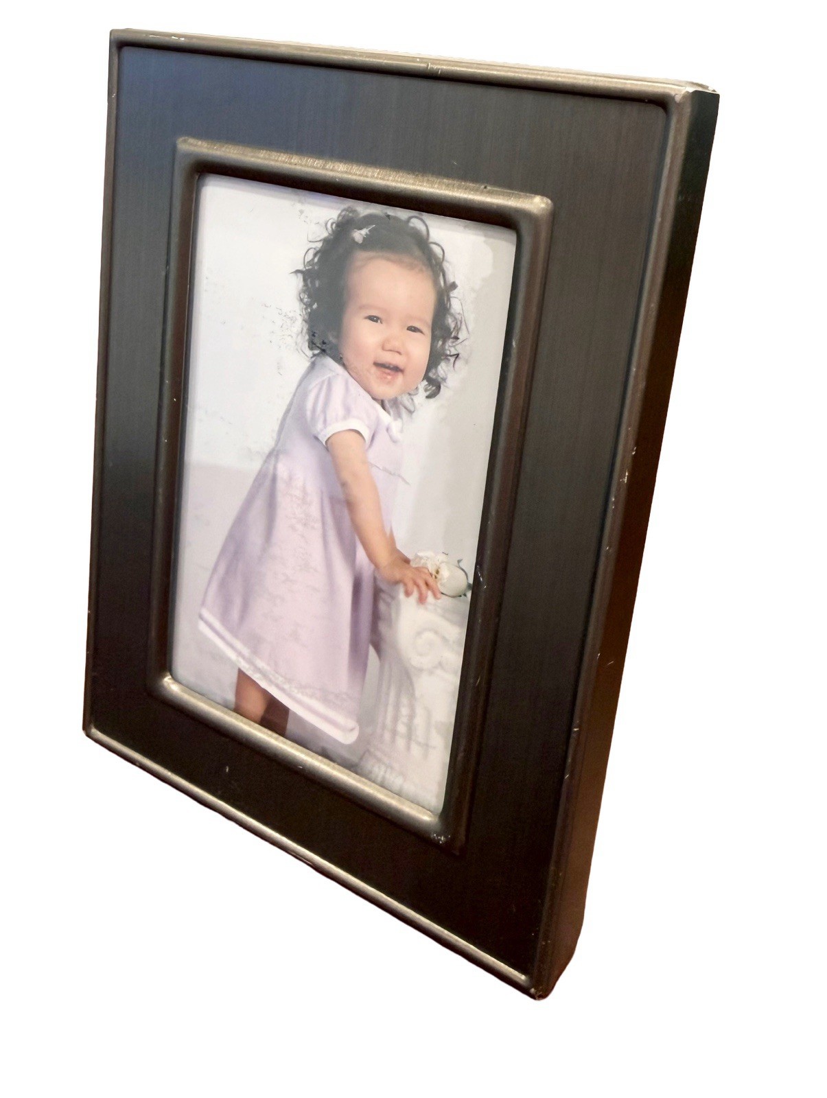 Small 3”x4” Gun Metal Picture Frame