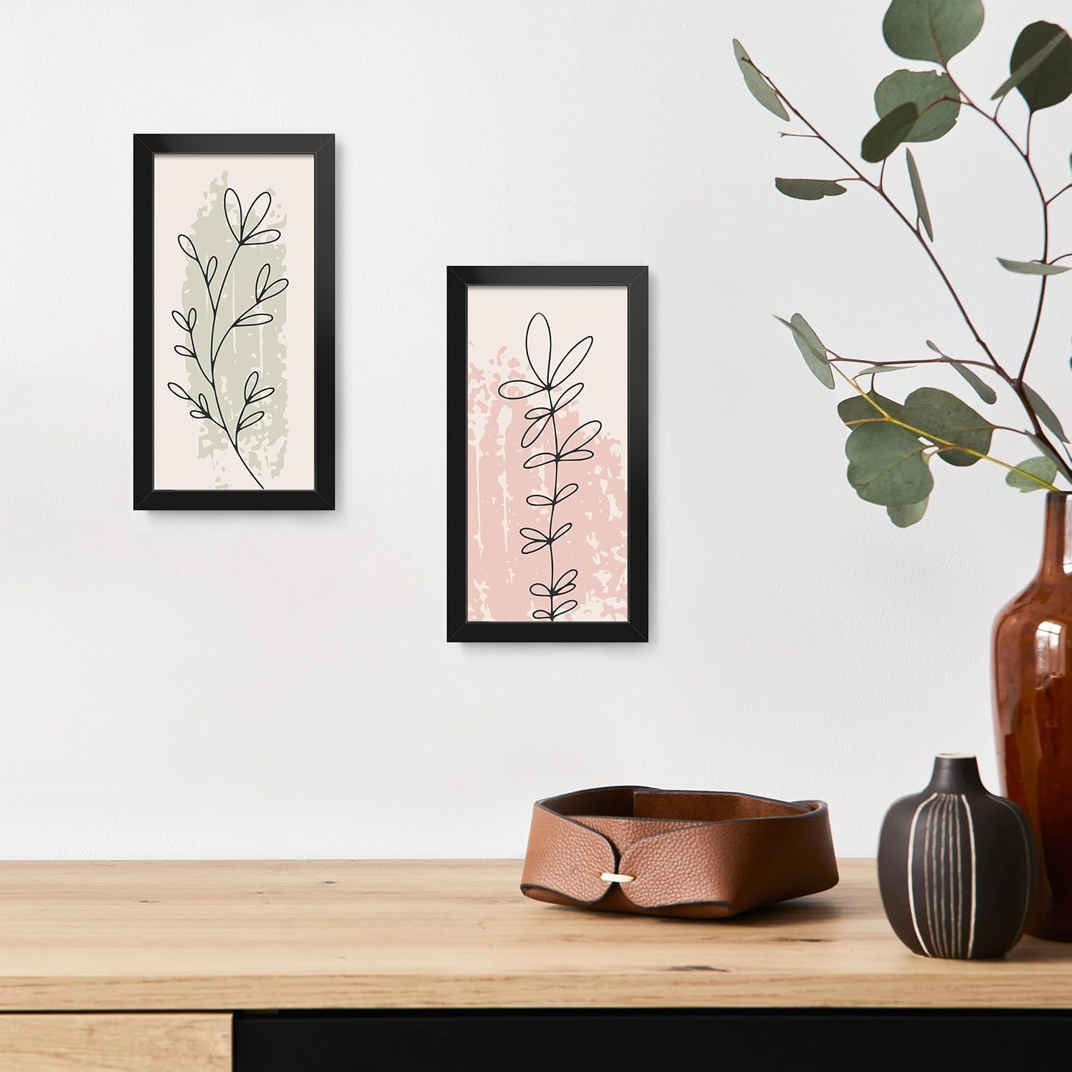 Versatile 4×10 Matte Black Picture Frame for Vertical or Horizontal Display