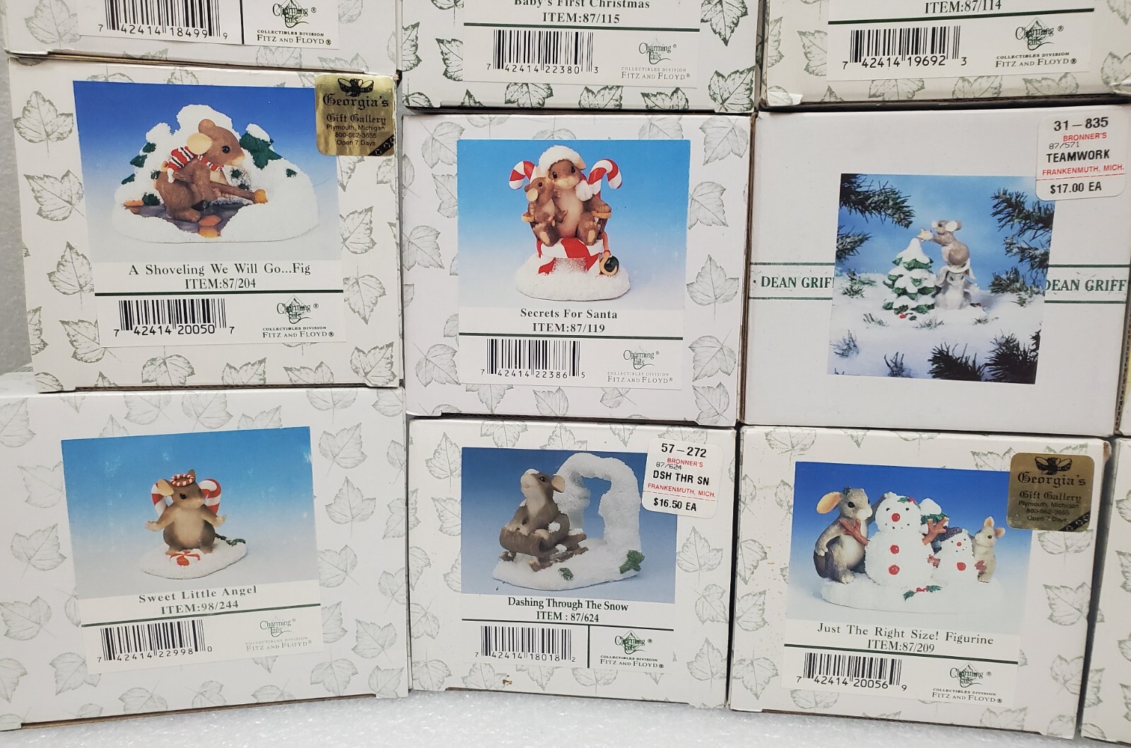 *Christmas* Lot of 15 Charming Tails Figurines- You Pick! *Signed By Dean Griff*