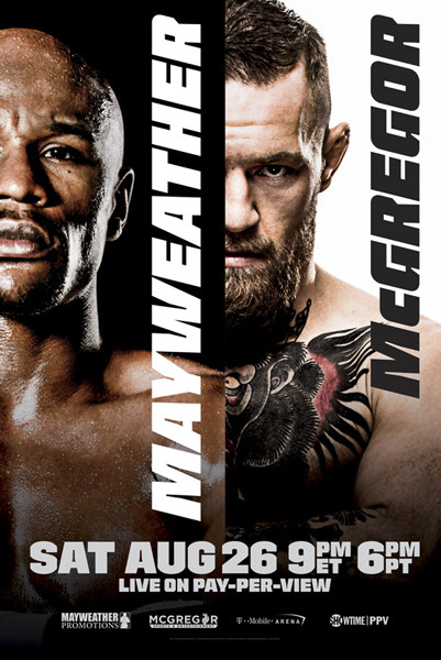UFC MCGREGOR VS MAYWEATHER 24×36 POSTER BOXING FIGHTING MMA CHAMPION LEGENDARY!!