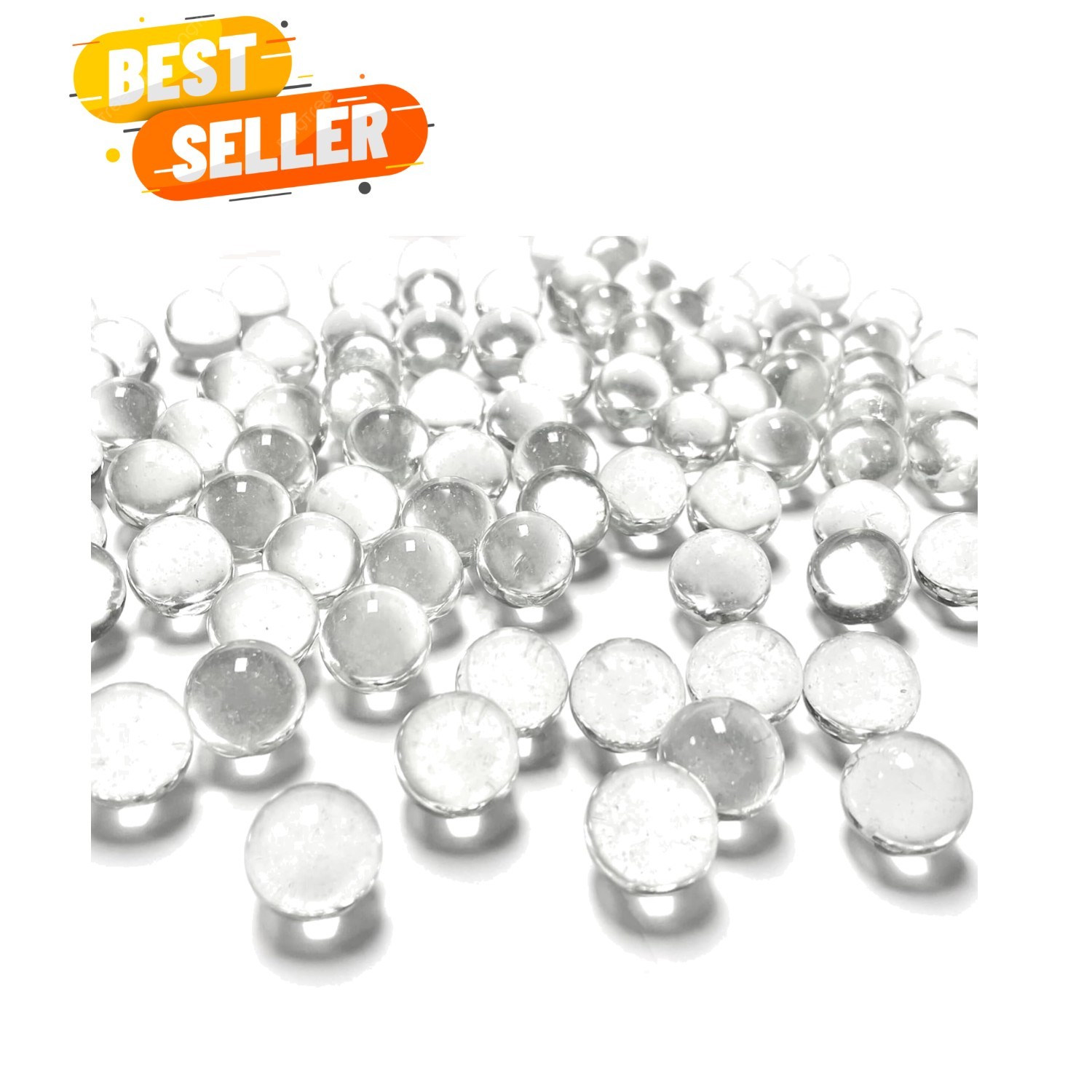 Reusable 1 LB Clear Glass Gemstones – Ideal for Mosaic Art & Floral Designs