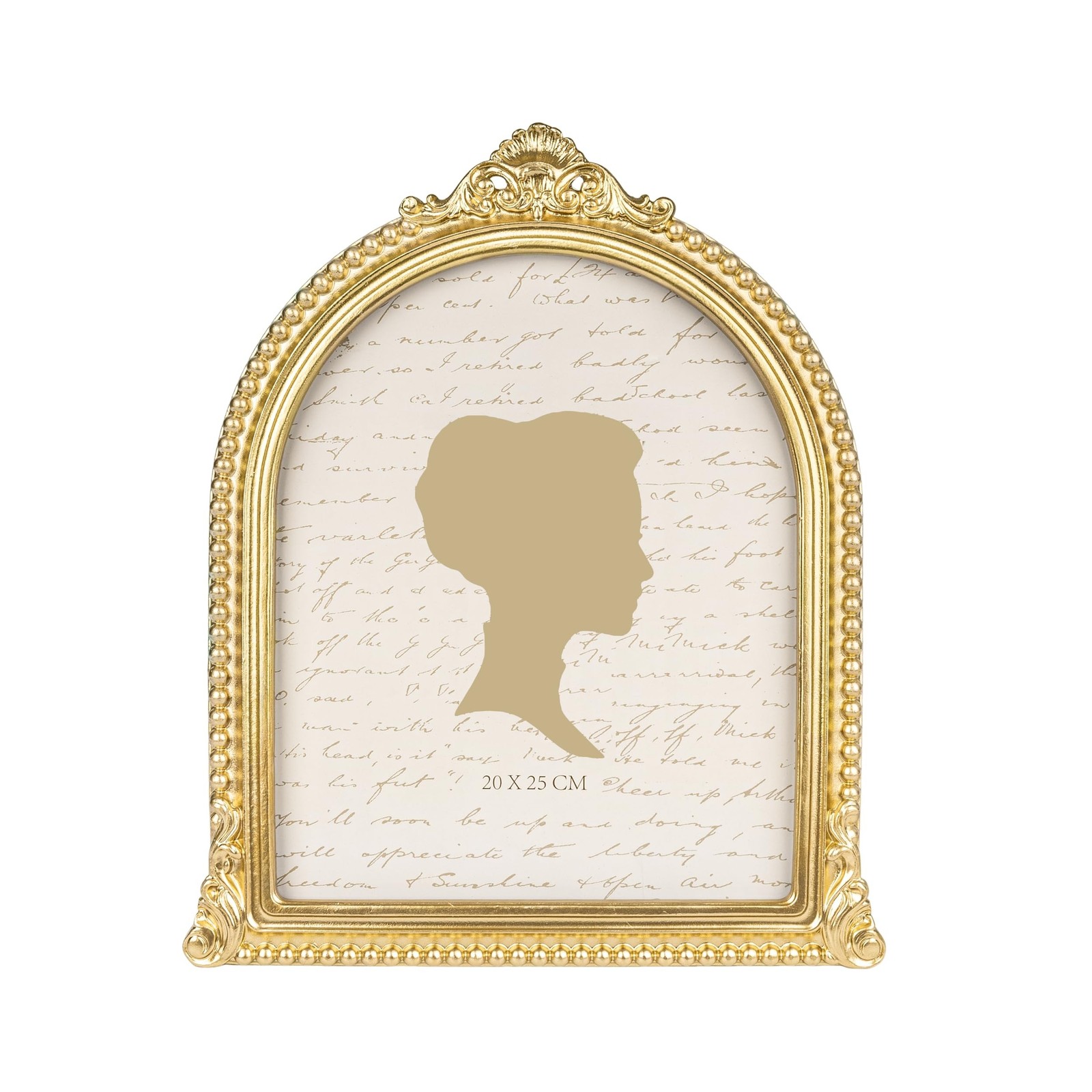 AELS 8×10 Inch Vintage Beaded Picture Frame, Elegant Antique Arched Photo Fra…
