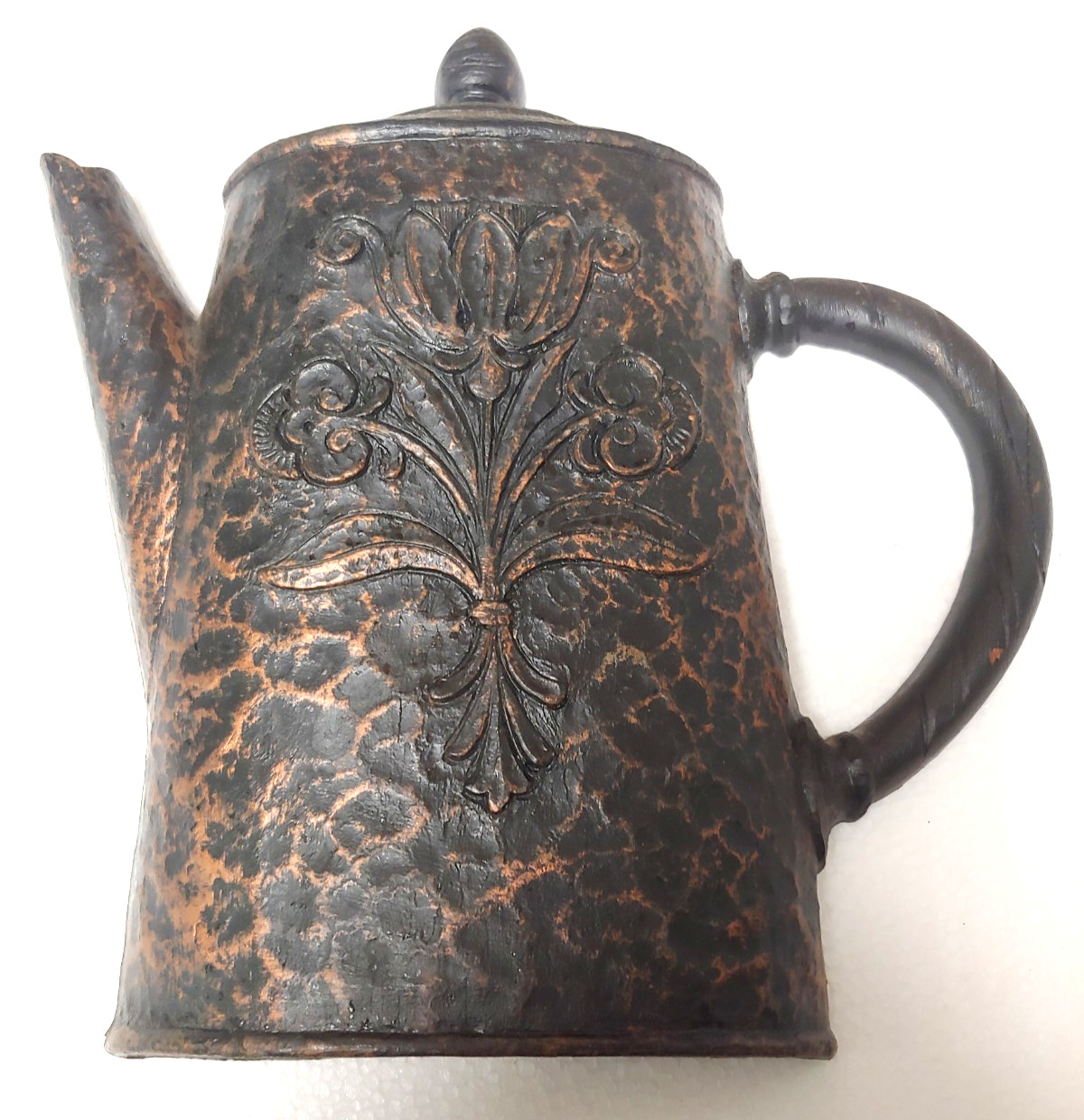Homco Wall Plaques Set 2 Copper Coffee Teapot Primitive Farmhouse 1972
