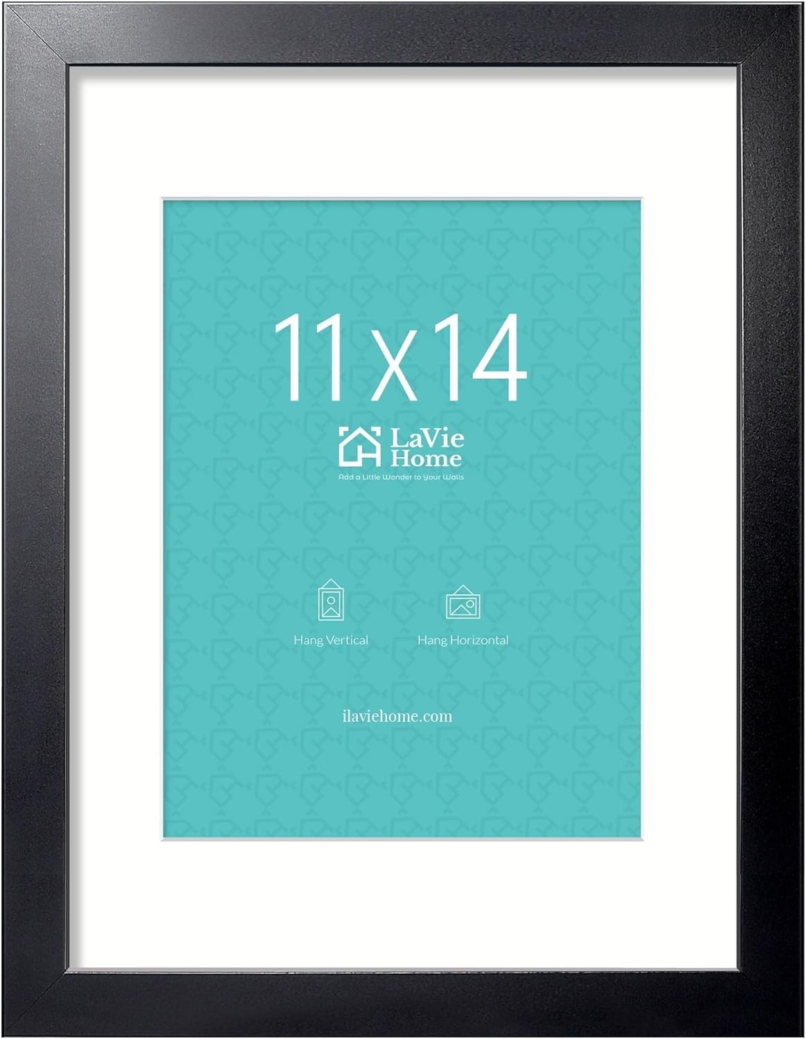 11×14 Picture Frame Black Poster, Frame Wood Photo Frame, Display Wall Mounting