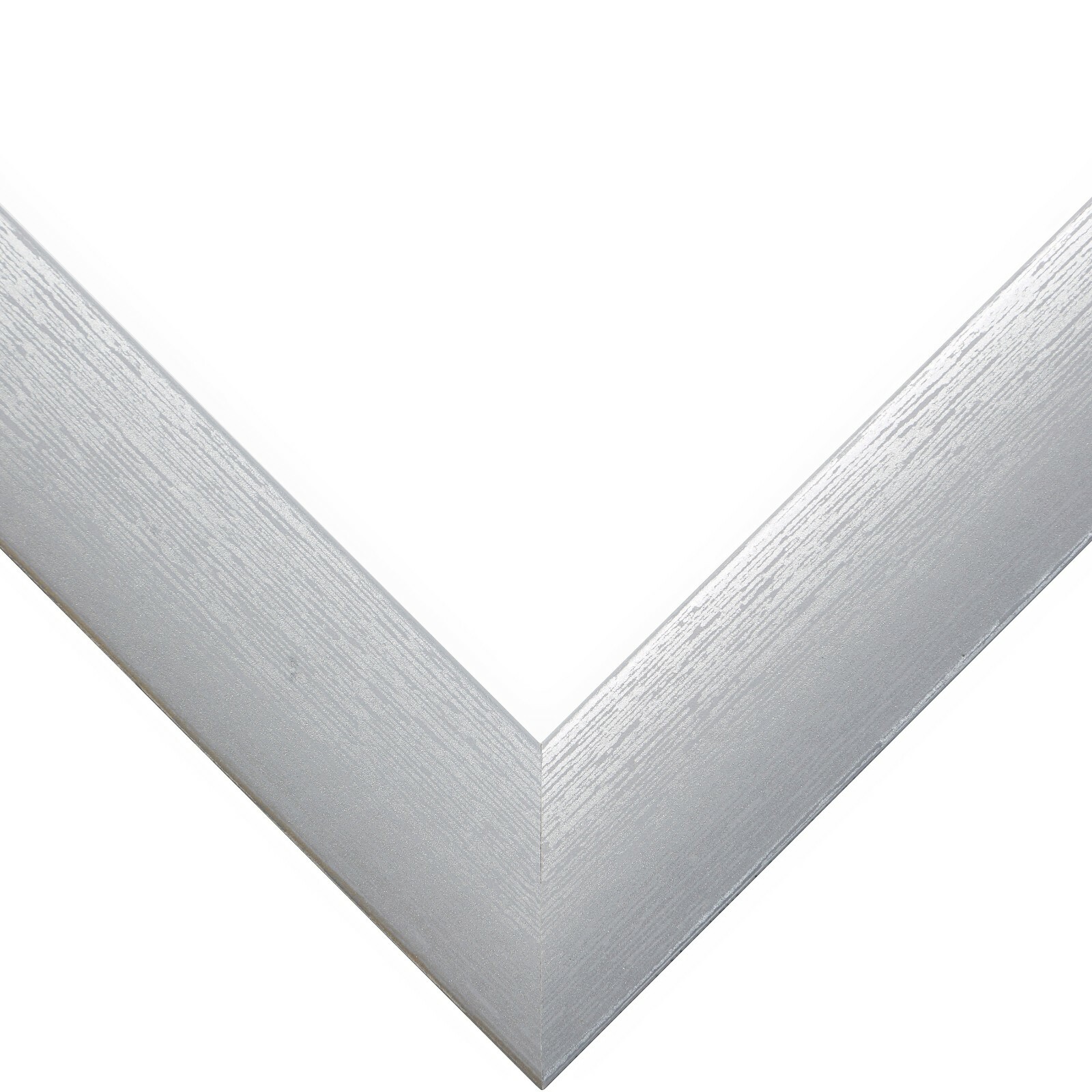 Craig Frames Contemporary 1&Prime;, Brushed Silver Picture Frame With a Single Mat