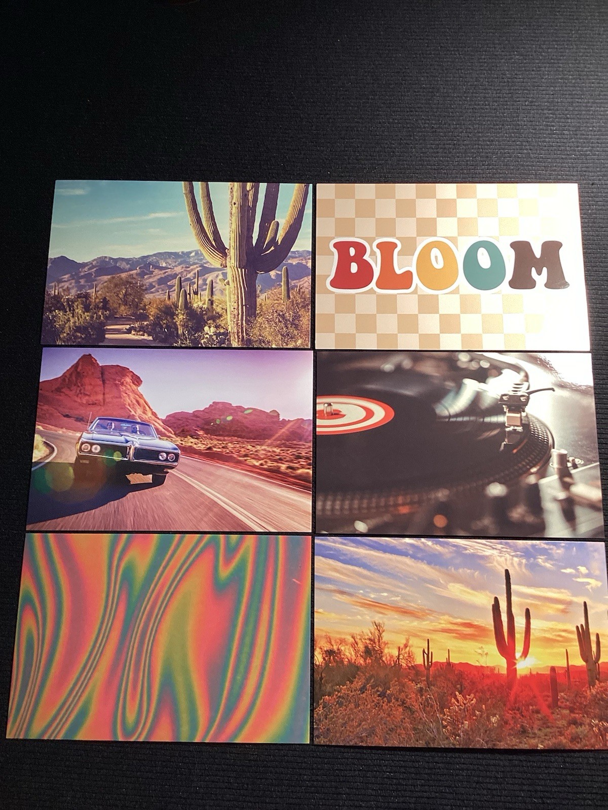 Retro Wall Collage Kit 30 4”x6” Card Stock Posters Original Pkg New BEAUTIFUL