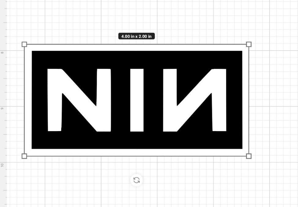 NIN Nine Inch Nails Logo 4&Prime; Wide Color Vinyl Decal Sticker BOGO