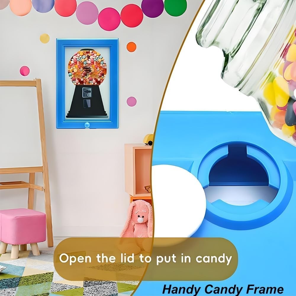 Candy Dispenser Picture Frame, Candy Frame Dispenser,Hanging Candies Machine Art