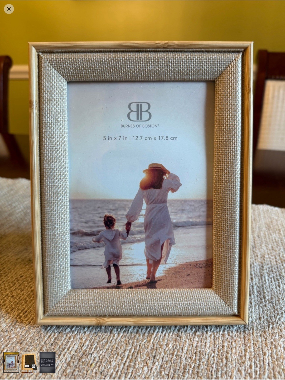 NEW Burnes Of Boston 5×7 Coastal Picture Frame