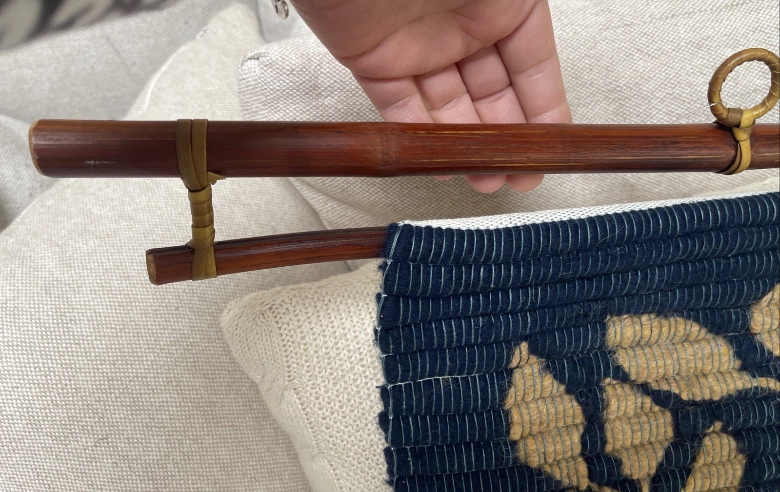 $ 175 VTG AWAOKUNA ARTISANS SUNLIT BRANCHES HANDMADE WOOL WALL HANGING PERU NEW